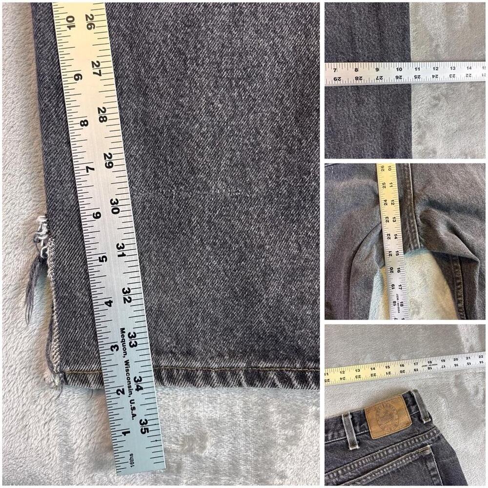 Vintage Brittania Black Relaxed Fit Jeans Men’s 36x34 90s Y2K Denim - Picture 7 of 7